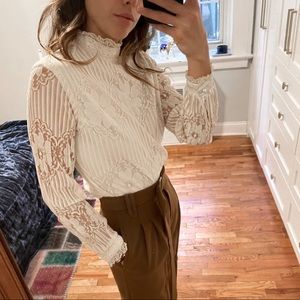 ✨sold ✨ 70s Vintage Lace Blouse